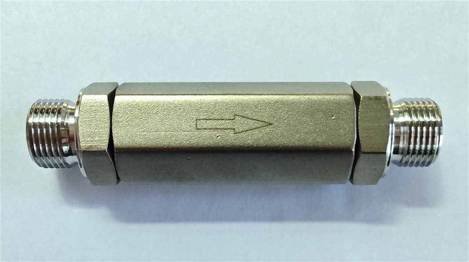 Double Male Straight Check Valve